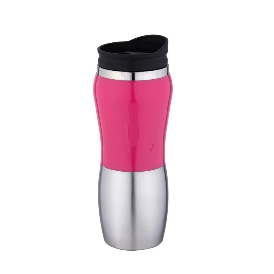 16oz Double Wall Travel Mug with Colorful Cover