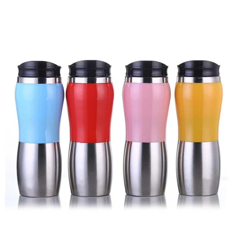 16oz Double Wall Travel Mug with Colorful Cover