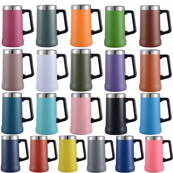 중국 도매 350ml 16oz 304 스테인레스 스틸로 만든 맞춤형 누출 방지 진공 절연 여행 커피 열 머그잔
